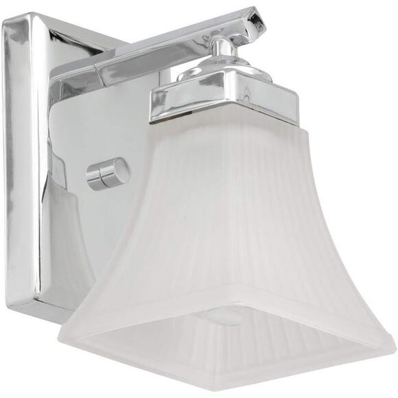 Progress Lighting 5 in. Oasis Collection 1-Light Polished Chrome Vanity Light - Picture 2 of 6